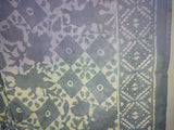 Lavender / Grey Tile Short Block-Print Kaftan