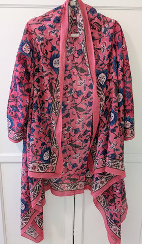 Fushia Pink Handkerchief Jacket