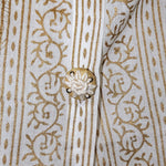 Bespoke Handkerchief Jacket Gilded Lotus Flower