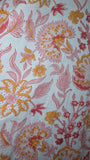 Wrap Dress Coral/ Pink /White Floral Block Print