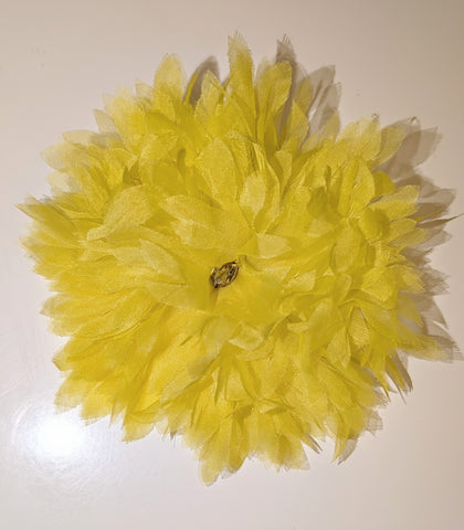Silk Zinnia Flower Pin