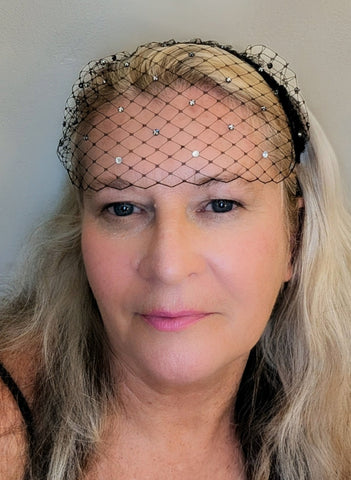Crystal Cocktail Net headband