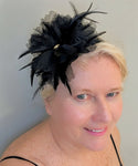Chantilly Lace Flower with stretch sequin headband