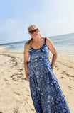 Royal Blue Desert Flower Sundress