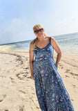 Royal Blue Desert Flower Sundress