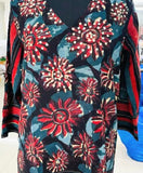 Fire Flower V Neck