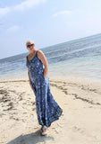 Royal Blue Desert Flower Sundress