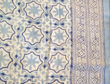 Dutch Blue Tile Block Print Kaftan