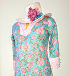 Lavender / Blue or Aqua /Pink Tunic Top/Dress