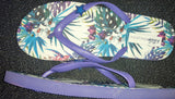 Flip Flop Purple Tropical Print & Garden Prints