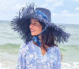 Dutch Blue Tile Tunic Top/Dress & Hatitude COUTURE Navy Hat (Bespoke)