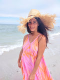 Handkerchief Dress Shibori Tye Dye & Hatitude COUTURE Beach Hat
