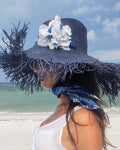 Dutch Blue Tile Tunic Top/Dress & Hatitude COUTURE Navy Hat (Bespoke)