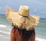 Triangle Top/Dress Handkerchief Bottom &  Bespoke Straw Beach Hat